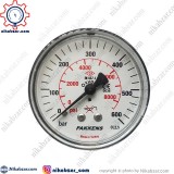 مانومتر پکنز PAKKENS صفحه 6 سانت افقی خشک 600 بار